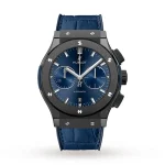 Hublot Classic Fusion Men Automatic Blue Rubber and Alligator Watch 521.CM.7170 (1)