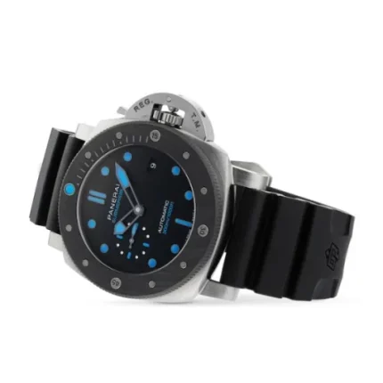 Panerai Submersible Men Automatic Black Rubber Watch PAM00799 (3)