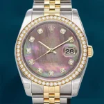 Rolex Datejust 116243BKMDJ 36mm Men’s Mother of Pearl Bracelet (4)